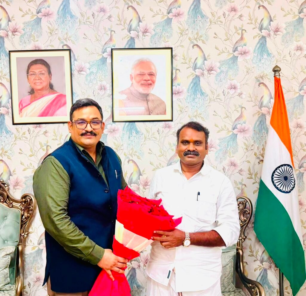 Dr. Vipin Gaur Holds Strategic Meeting with Union Minister Dr. L. Murugan on Media and Broadcasting