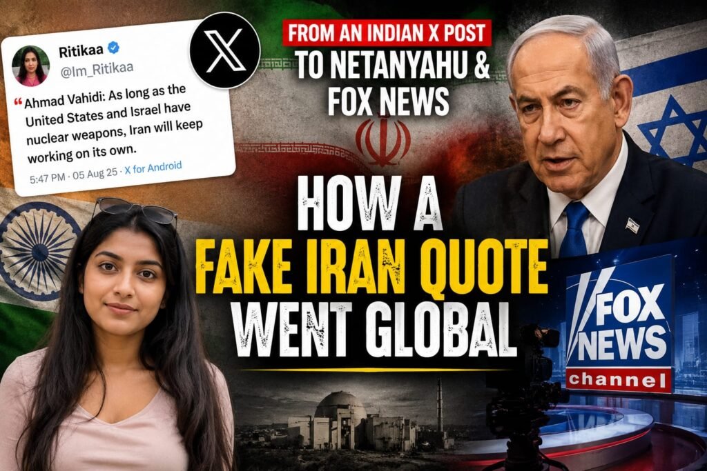 Indian X Post Triggers Global Storm Over Disputed Iran Quote